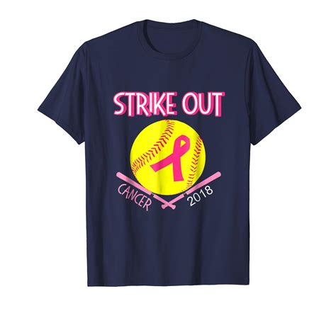 Softball Players Pink Ribbon Breast Cancer Awareness T Shirt Ln Lntee