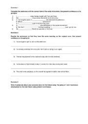 Present Continuous Vs Going To Worksheet Esl Worksheet By Tosnarova