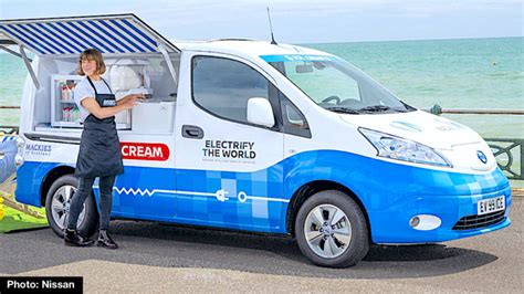 Nissan E NV200 All Electric Ice Cream Van Cool Concept Delivers