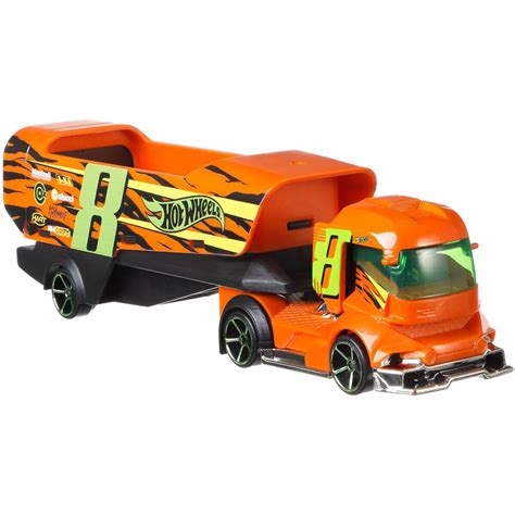 Set Camion Si Masina Hot Wheels Big Rig Heat Emag Ro