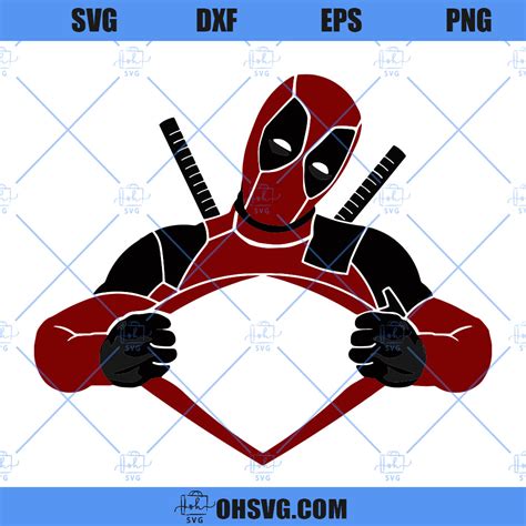 Deadpool Svg Superhero Svg Deadpool Open Chest Svg Ohsvg