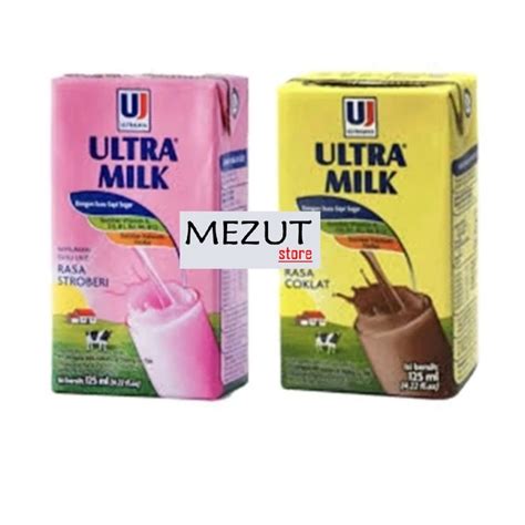 Jual Ultra Milk 125 Ml 1 Karton Isi 40 Pcs Shopee Indonesia