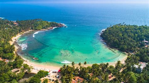 Aerial Surf Beach Hiriketiya Dikwella Sri Lanka Endless Distances