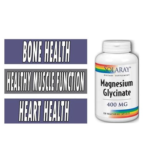 Magnesium Glycinate | Solaray | Healthy Muscle Function