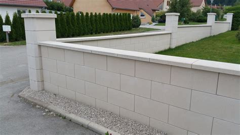 Mur De Cl Ture En Blocs Elco Alv Ol S Parement Lisse Ton Pierre Blocstar