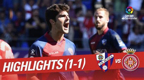 Resumen De SD Huesca Vs Girona FC 1 1 YouTube