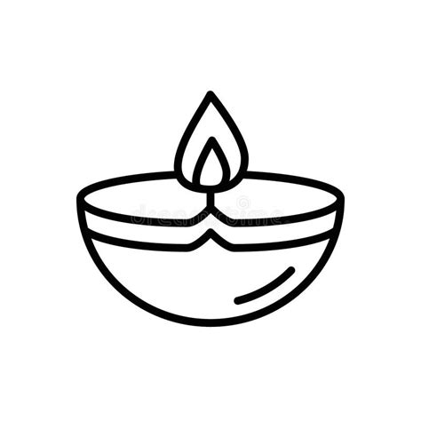 Diwali Diya Icon Set Festival Of Lights Illustrations For Cultural And