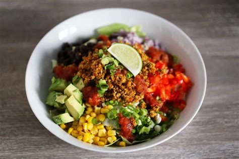 Vegan Taco Salad Bowl One Bite Vegan