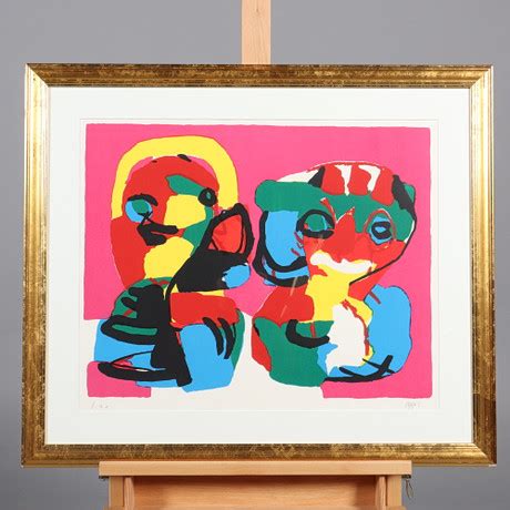 Karel Appel Lithography Preuve D Artiste Signed Art Engravings