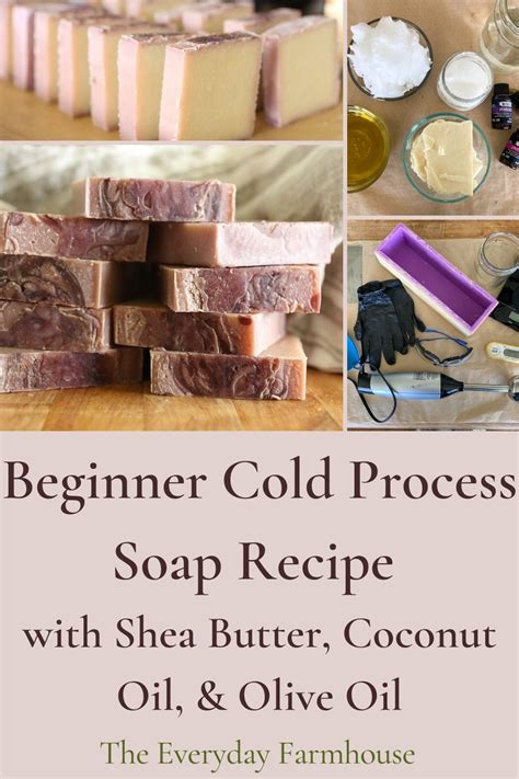 Simple Basic Beginner Soap Recipe With Shea Butter Cold Process Ricetta