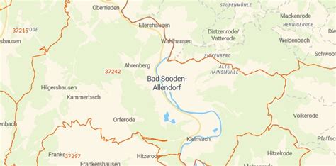 Bad Sooden Allendorf Mit Plz Karte Und Stra Enverzeichnis