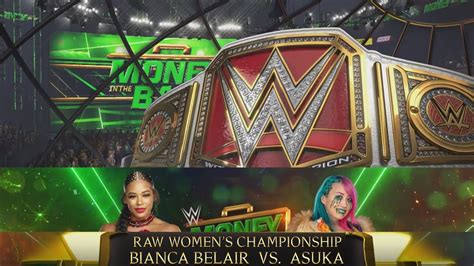 BIANCA BELAIR VS ASUKA RAW WOMENS CHAMPIONSHIP WWE MONEY IN THE BANK