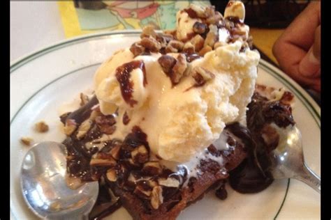 Brownie and ice cream, my favorite dessert and it's from a Saltgrass ...