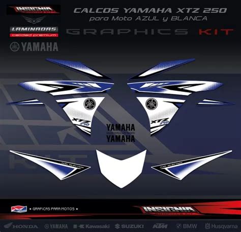 Calcos Yamaha Xtz Laminadas Insignia Calcos