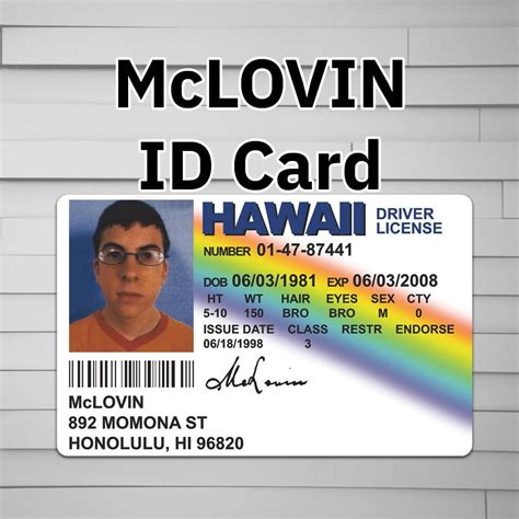 McLovin Driver's License – Atomic Decals