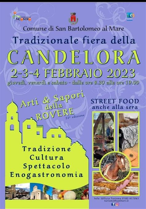 Tradizionale Fiera Della Candelora San Bartolomeo Al Mare Imperia