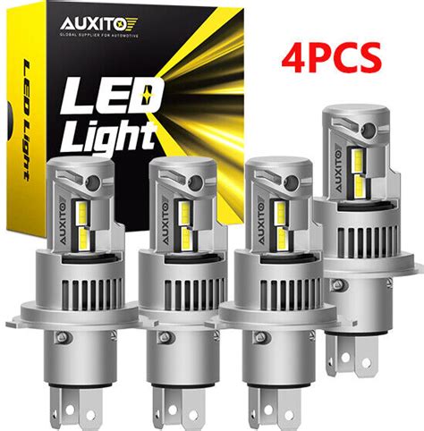 AUXITO Super Bright H4 9003 LED Headlight Kit Bulb Hi Low Beam White