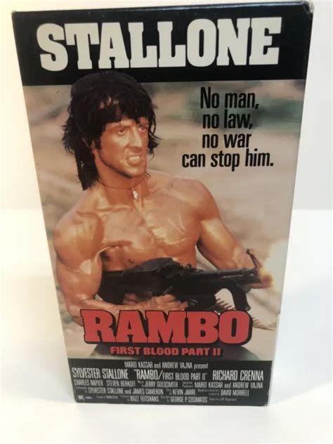 Rambo First Blood Part Ii Vhs Video Sylvester Stallone R