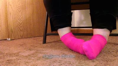 Hot Pink Ankle Socks Saffron Features Fetishes N Fapping Clips4Sale