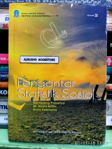 Jual Buku Original PENGANTAR STATISTIK SOSIAL Bambang Prasetyo Dkk