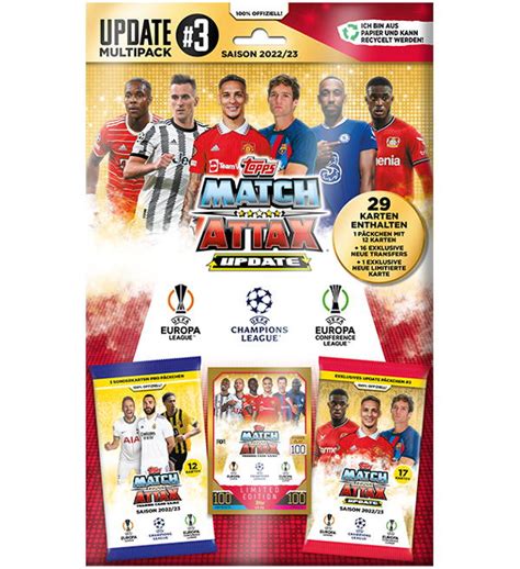 Topps Champions League Match Attax 2022 23 Update Multipack 3