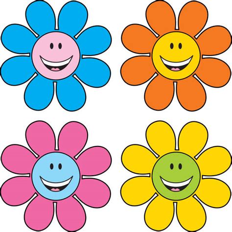 flower smiley face stock  pictures royalty  images
