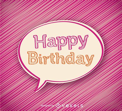 Happy Birthday Bubble Vector Download