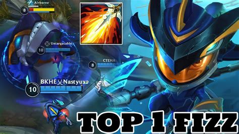 Wild Rift Fizz Top 1 Fizz Gameplay Rank Grandmaster Youtube