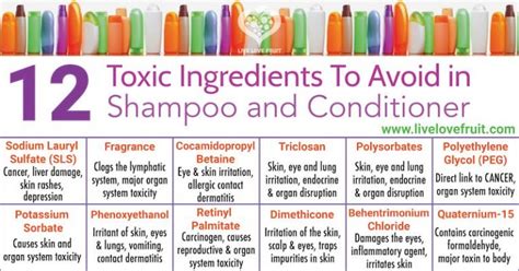 12 Toxic Ingredients to Avoid in Shampoo and Conditioner (They Cause ...