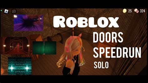 The First Solo Roblox Doors Speedrun Youtube