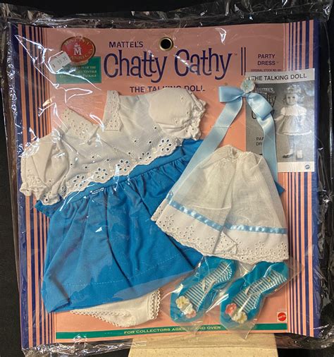 Mattel Reproduction Chatty Cathy Party Dress Outfit Mint In Package For