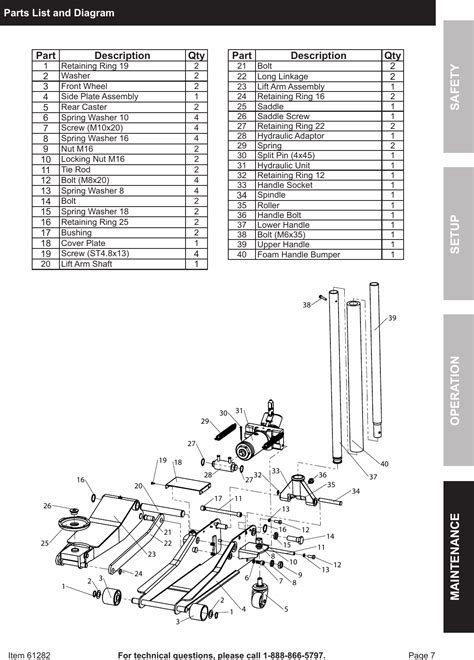 Harbor Freight 3 Ton Low Profile Steel Heavy Duty Floor Jack With Rapid ...