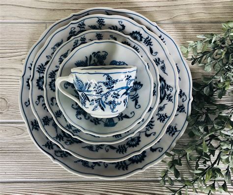 Pc Vintage Blue Danube Dinnerware Japan Blue Onion Dinner Etsy