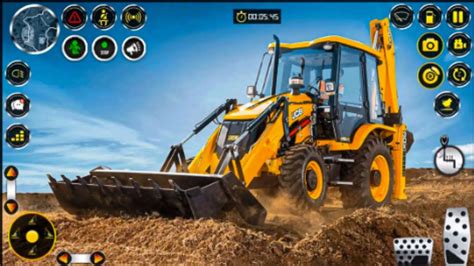 Jcb Backhoe Loader Driving Village Excavator Jcb Games Android