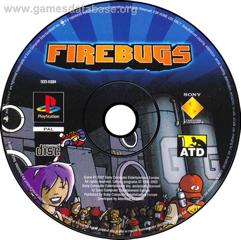 Firebugs Sony Playstation Artwork Disc