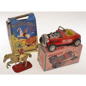 Tinplate Models Nomura Hot Rod And Peter Pan Rodeo Bill Motor
