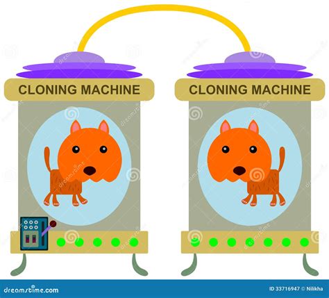 Cat Clone Stock Illustration Illustration Of Machine 33716947