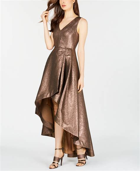 Calvin Klein Metallic High Low Ball Gown Macys