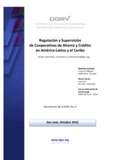 Regulación y Supervisión de Cooperativas de regulaci 243 n y