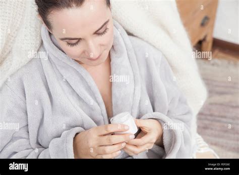 Mature Woman Bathrobe Hi Res Stock Photography And Images Alamy