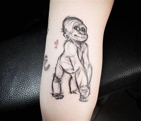 Photo - Monkey tattoo by Kafka Tattoo | Photo 26074 | Monkey tattoos, Girl arm tattoos, Side ...