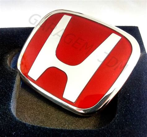 Emblema Vermelho Honda Civic Accord Fit New Si H S Mbolo Jdm R