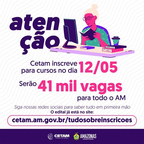 Qualifica O Profissional Cetam Anuncia Inscri O Para Mil Vagas Em