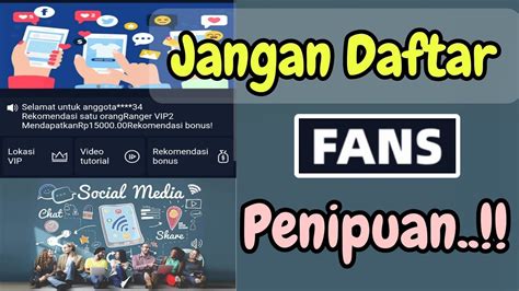 Jangan Daftar Aplikasi Fans Sebelum Lihat Video Ini Review Jujur