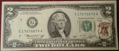 The 1976 2-Dollar Bill Value, Design, & Series - Craftbuds