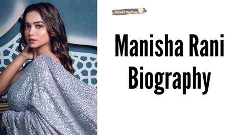 Manisha Rani Wikipedia Age Big Boss Instagram Height Biography