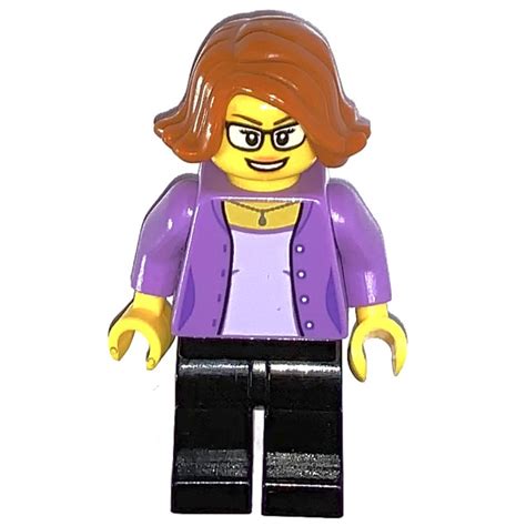 Lego Woman In Medium Lavender Jacket Minifigure Brick Owl Lego