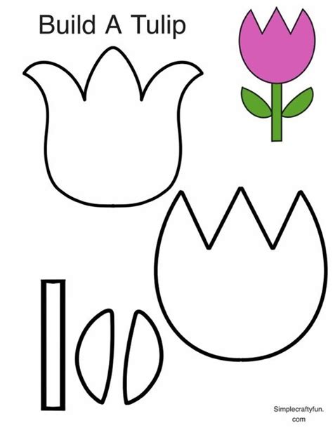 Tulip Template Printable