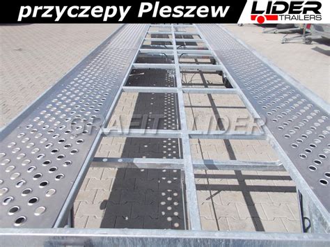 LT 075 przyczepa 850x210 ciężarowa laweta aluminiowa 3 osiowa do 2