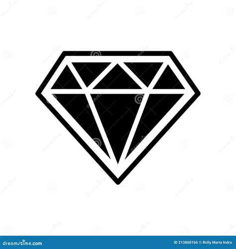 Icono De Diamante Vector Con Diseño Simple Ilustración Del Vector